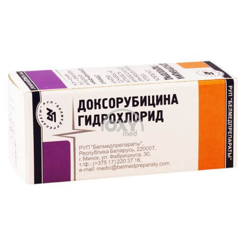 product-Doksorubitsin gidroxloridi, 10 mg, shisha. № 1