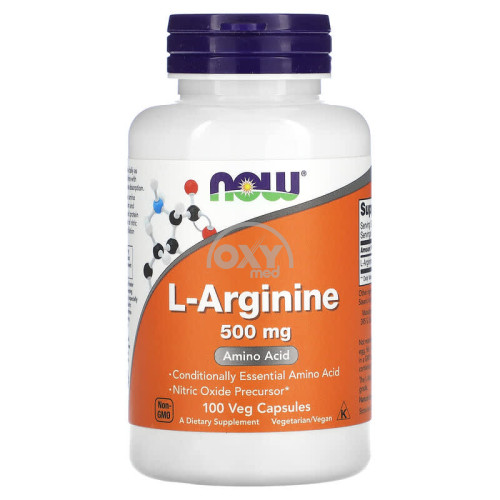 product-L-аргинин NOW, 500 мг, капс. №100