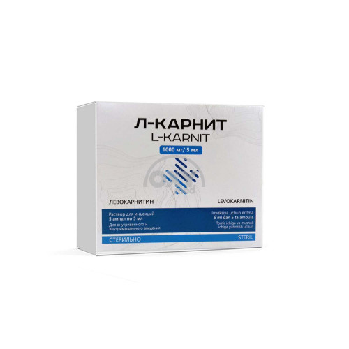 product-Л-карнит 1000 мг/5 мл 5 мл №5 раствор для инъекций