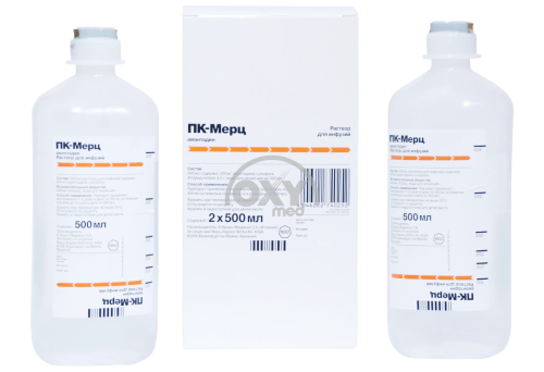 product-ПК-Мерц 200 мг/500 мл 500 мл, раствор  д/и, флак. №2