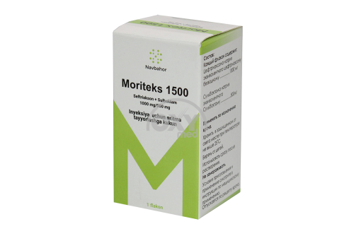 product-Моритекс 1500 1000мг/500мг пор.д/приг.р-ра д/инъек