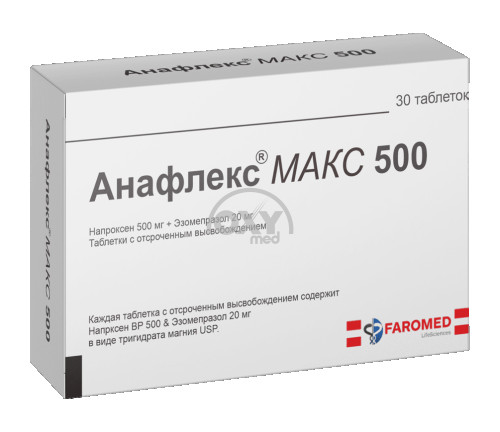 product-Анафлекс Макс 500, 500 мг/20 мг, таблетки №30