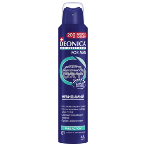 product-391 antipers. DEONICA erkaklar uchun ko'rinmas 200 ml