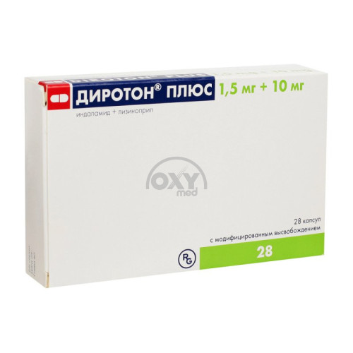 product-Диротон плюс 1,5мг+10мг №28 капсулы