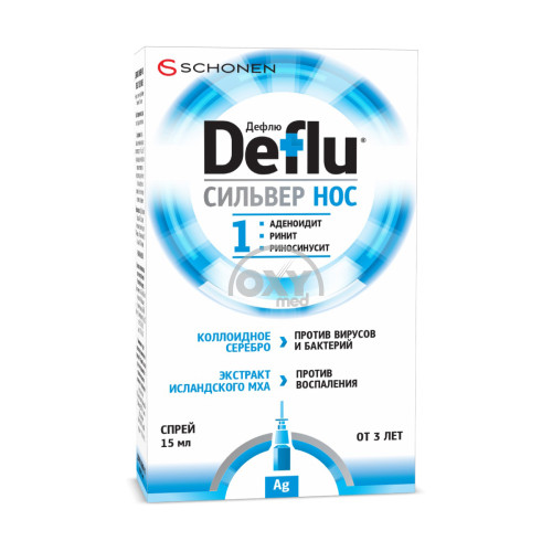 product-ДЕФЛЮ СИЛЬВЕР НОС СПРЕЙ 15МЛ