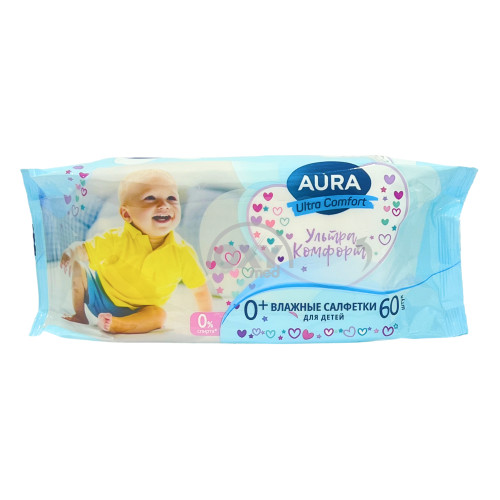 product-Салфетки влажные детские "Aura" Ultra comfort №60