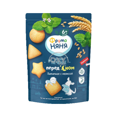 product-Печенье "Фруто-Няня" пшен.перед сном мелис 6+120гр