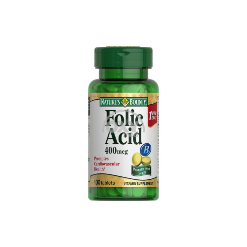 product-Фолиевая кислота Nature`s Bounty 400мкг №100 таблетки