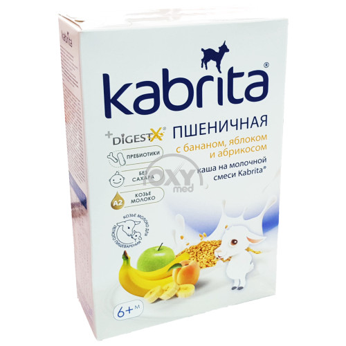 product-Каша молочная Kabrita пшеничная банан яблоко абрикос 6+ 180гр