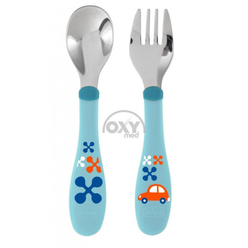 product-Chicco qoshiq va vilkalar to'plami 18 oydan ortiq boqish uchun