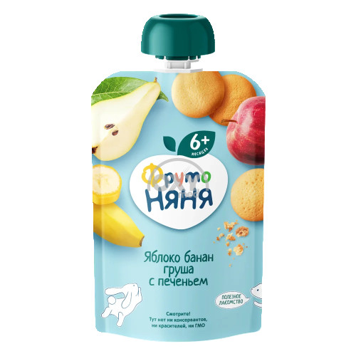 product-Пюре "Фруто-Няня" ябл.,бан.,груш. 90 гр