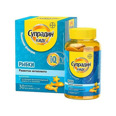 product-Супрадин Кидс №30 пластинки жеват.рыбки