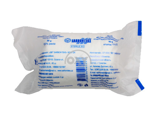 product- Paxta momig'i med.hygr. gigienik o'chirildi rulonlarda 50 g