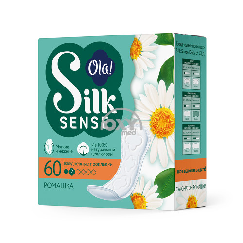 product-Прокладки "OLA" ежедневные Silk Sense (ромашка) №60
