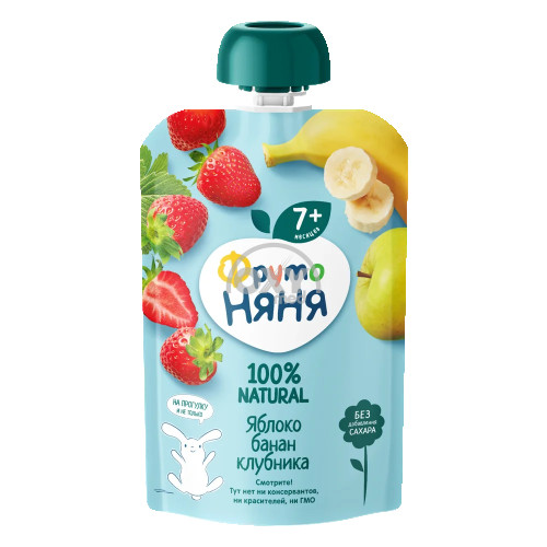 product-Десерт Фруто-Няня яблоко, банан, клубника 90г