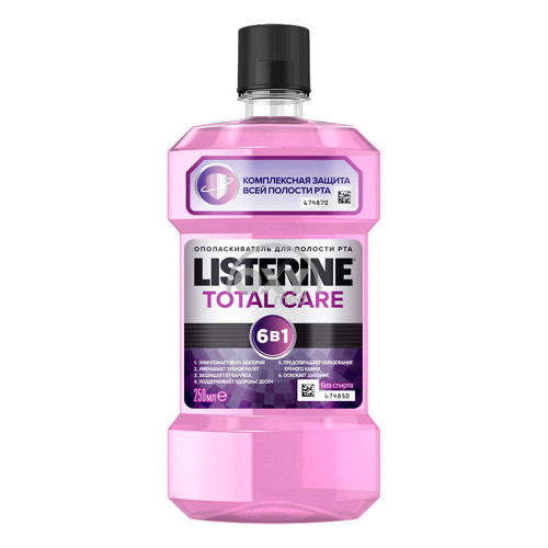 product-Opol. pol uchun og'iz LISTERINE umumiy parvarishlash 250ml