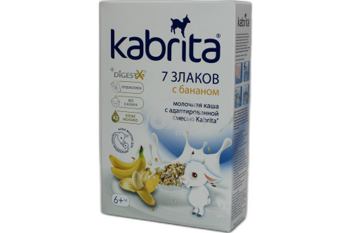 Каша мол. Kabrita 7 злаков 6+ 180 гр от Hyproca Nutrition - купить в ...