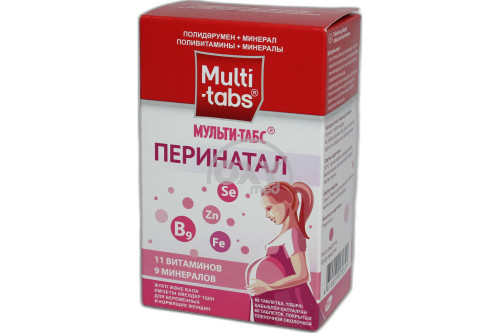 Мульти-Табс Перинатал №60 табл от Pfizer -  в Ташкенте онлайн по .