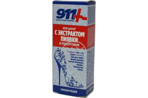 product-Крем 911 для ног Экстр пиявки и троксерутин 85мл