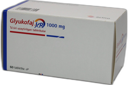 Глюкофаж XR 1000мг №60 табл от Merck Sante S.a.S., - купить в Ташкенте ...