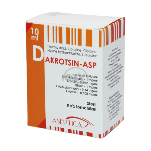product- Dacrocin-ASP 10 ml ko'z tomchilari