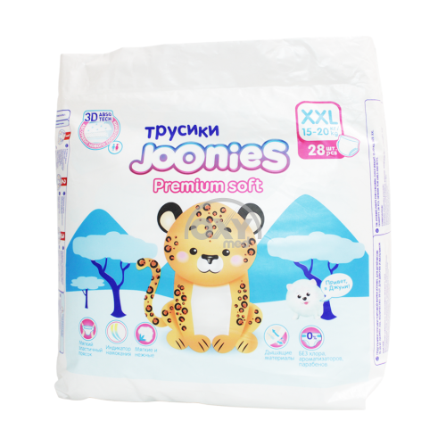 product-JOONIES Premium yumshoq o'lchamdagi külot XXL № 28 (15-20kg)
