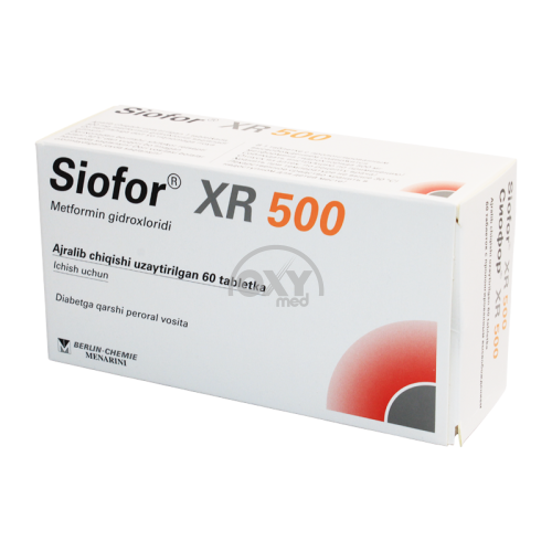 product-Сиофор XR 500, 500 мг №60 таблетки