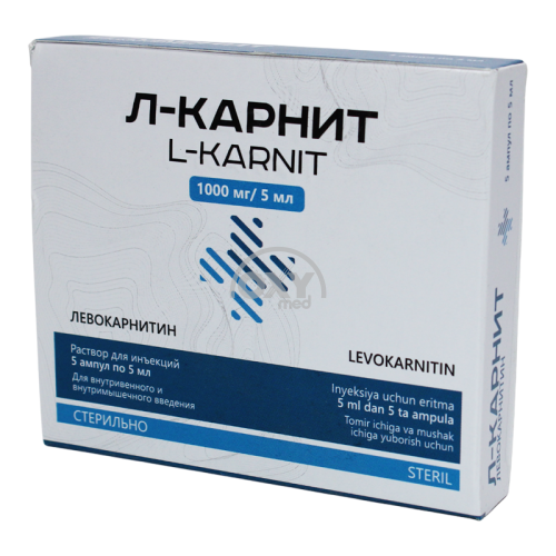 product-Л-карнит 1000 мг/5 мл 5 мл №5 раствор для инъекций