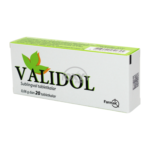 product-Validol 0,06 g № 20 til osti tabletkalari
