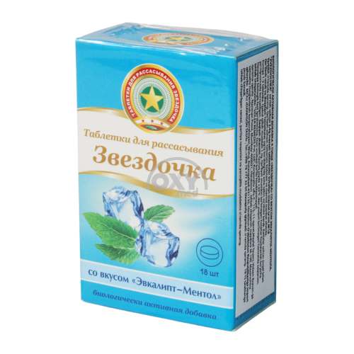 product-Zvezdochka 2,4 g № 18 evkalipt mentolli tabletka d/lozenge