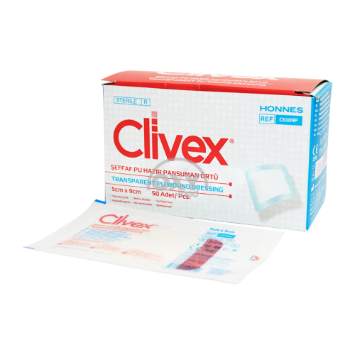 product-Poliuretan bandaj. o'chirildi Clivex 5 sm x 9 sm