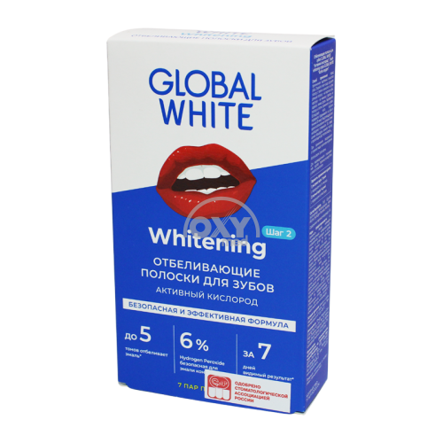 product-570 Tishlarni oqartiruvchi chiziqlar .GLOBAL WHITE № 7