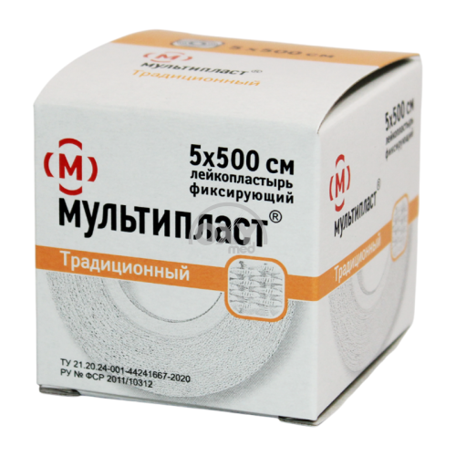 product-Лейкопластырь фиксирующий нестерильный Мультипласт 5см*500см
