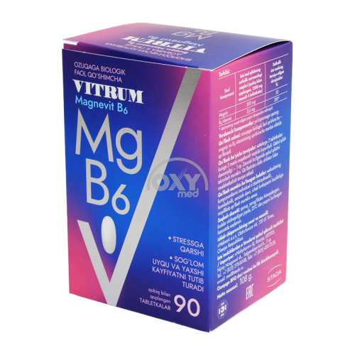 product-Vitrum Magnevit B6 № 90 yorlig'i.