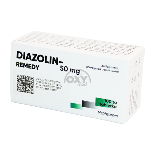 product-Диазолин-Remedy 50 мг №100 таблетки