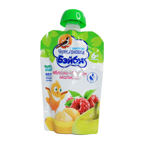 product-Пюре "Черноголовка бейби" яблоко, банан, малина 85 г