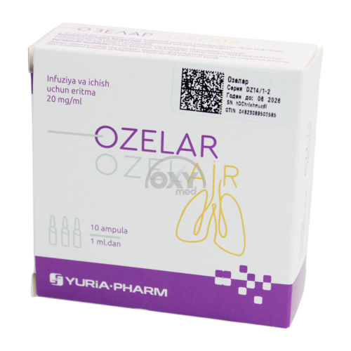 product-Ozelar, 20 mg/ml, 1 ml, ampulalar No 10