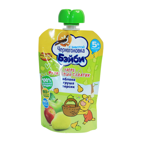 product-Пюре "Черноголовка бейби" фруктовый салатик 85 г
