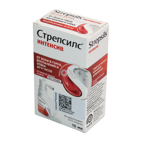 product-Стрепсилс интенсив 8,75 мг/доза 15 мл спрей вишня, мята
