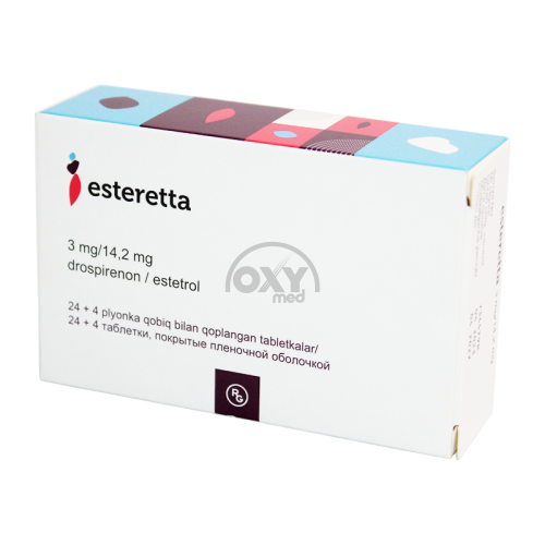 product-Эстеретта 3 мг/14,2 мг №28 таблетки (1х28)