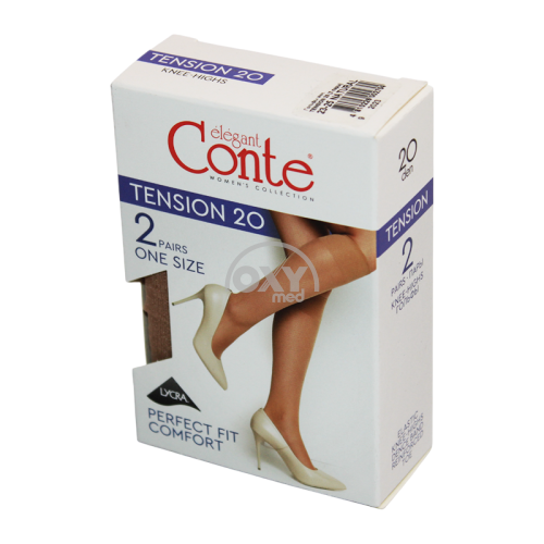 product-704 Ayollar uchun tizza paypoqlari CONTE 20 (2 juft) o'lchami 23-25 tabiiy