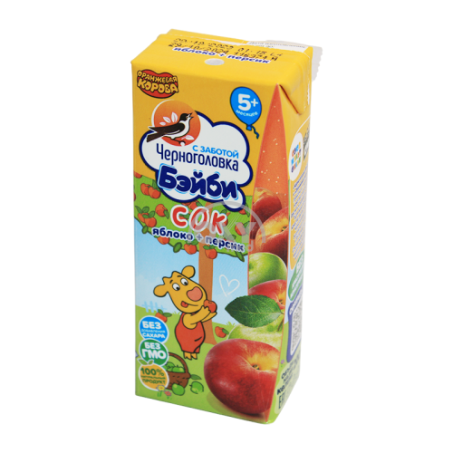 product-133 Bolalar sharbati Chernogolovka chaqaloq olma+shaftoli 200ml