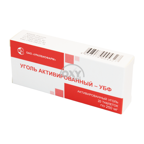 product-Уголь активированный-УБФ 250 мг №20 таблетки
