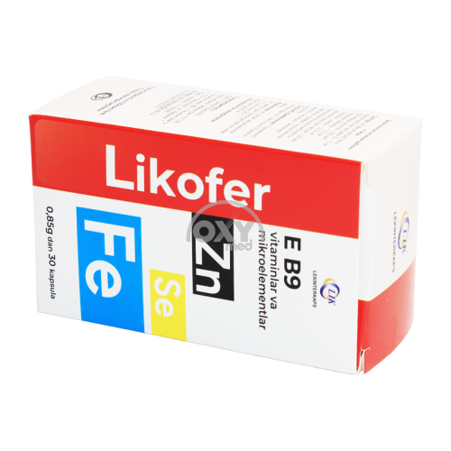 product-Ликофер с витамином Е, В9, Fe, Zn, Se 0,85 г №30 капсулы