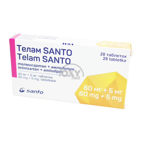 product-Telam SANTO 80mg+5mg №28 tabletka.