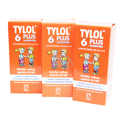 product-Тайлол 6 Плюс 250мг/5мл 100мл апельсин суспензия