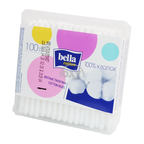 product-Ватные палочки "Bella Cotton" №100 (прямоугольная упаковка)