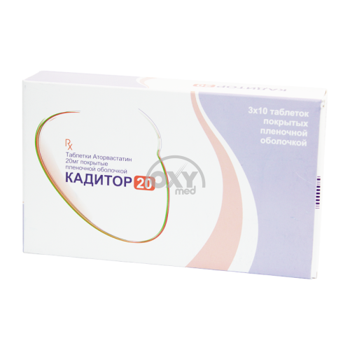 product-Кадитор 20 20мг №30 таблетки