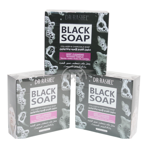 product-Мыло с чёрным углём DR RASHEL Black Soap 100г