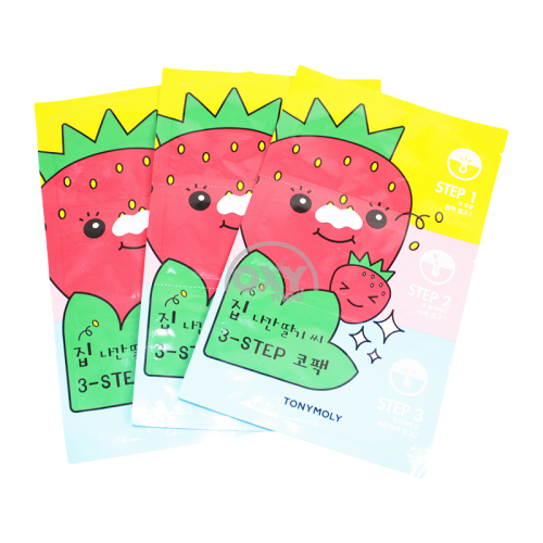 product-926 Набор масок п/чёрн.точек STRAWBERRY 3-STEP 6г